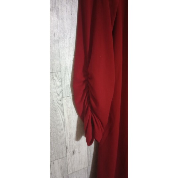 Susan Graver 2 Piece Set Liquid Knit Open Cardigan/Tank Top Red Size Small - Picture 6 of 8